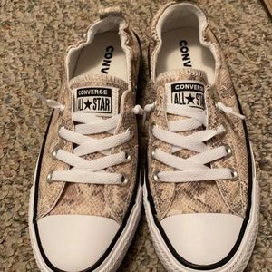 Cute snakeskin print converse